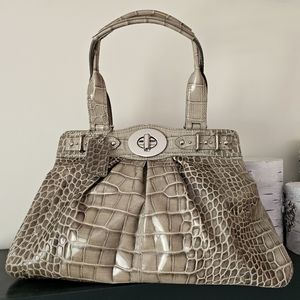 Vintage Crocodile Embossed Coach Collection bag.